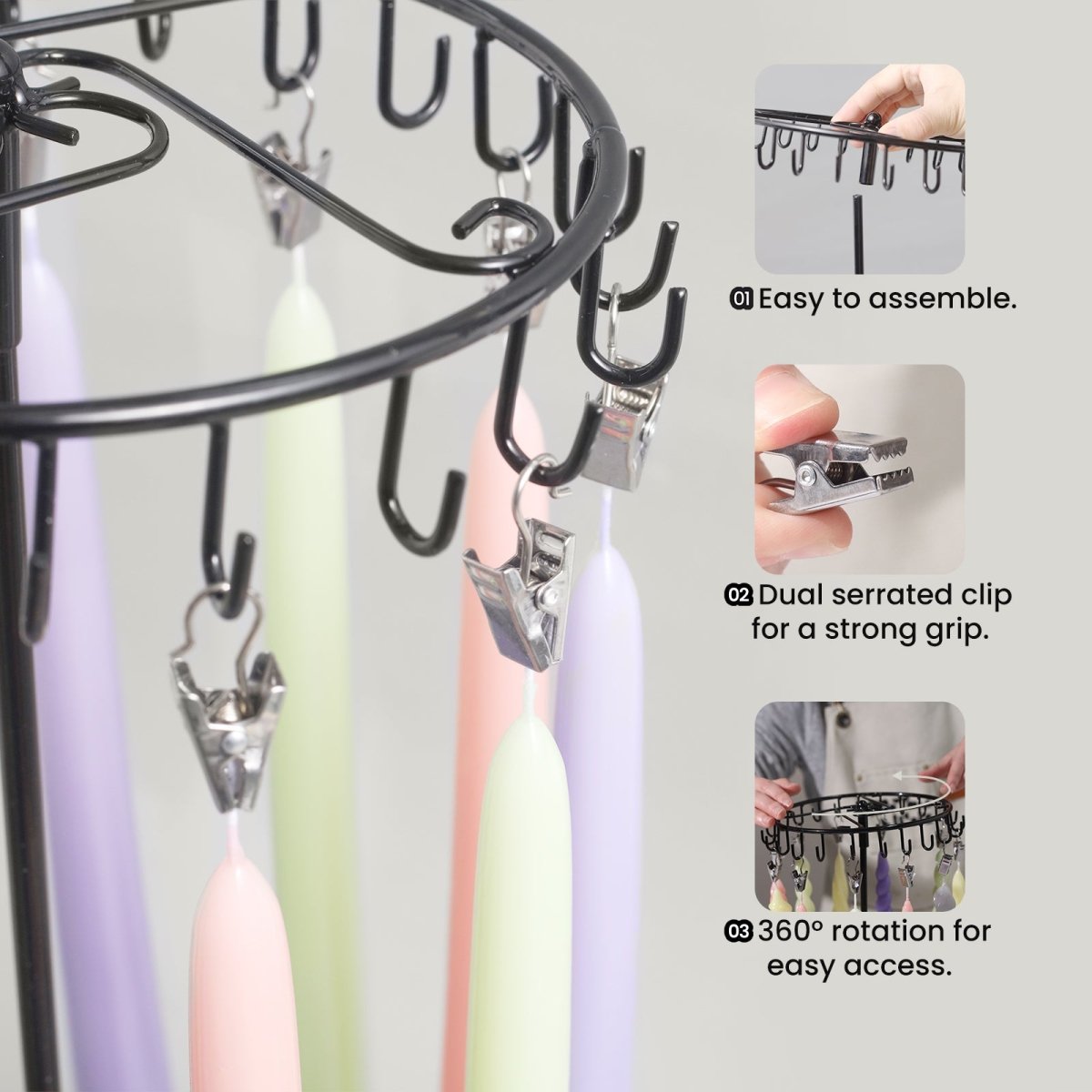 Easy - Assembly Candle Drying RackCraft ToolsA0359+A0360