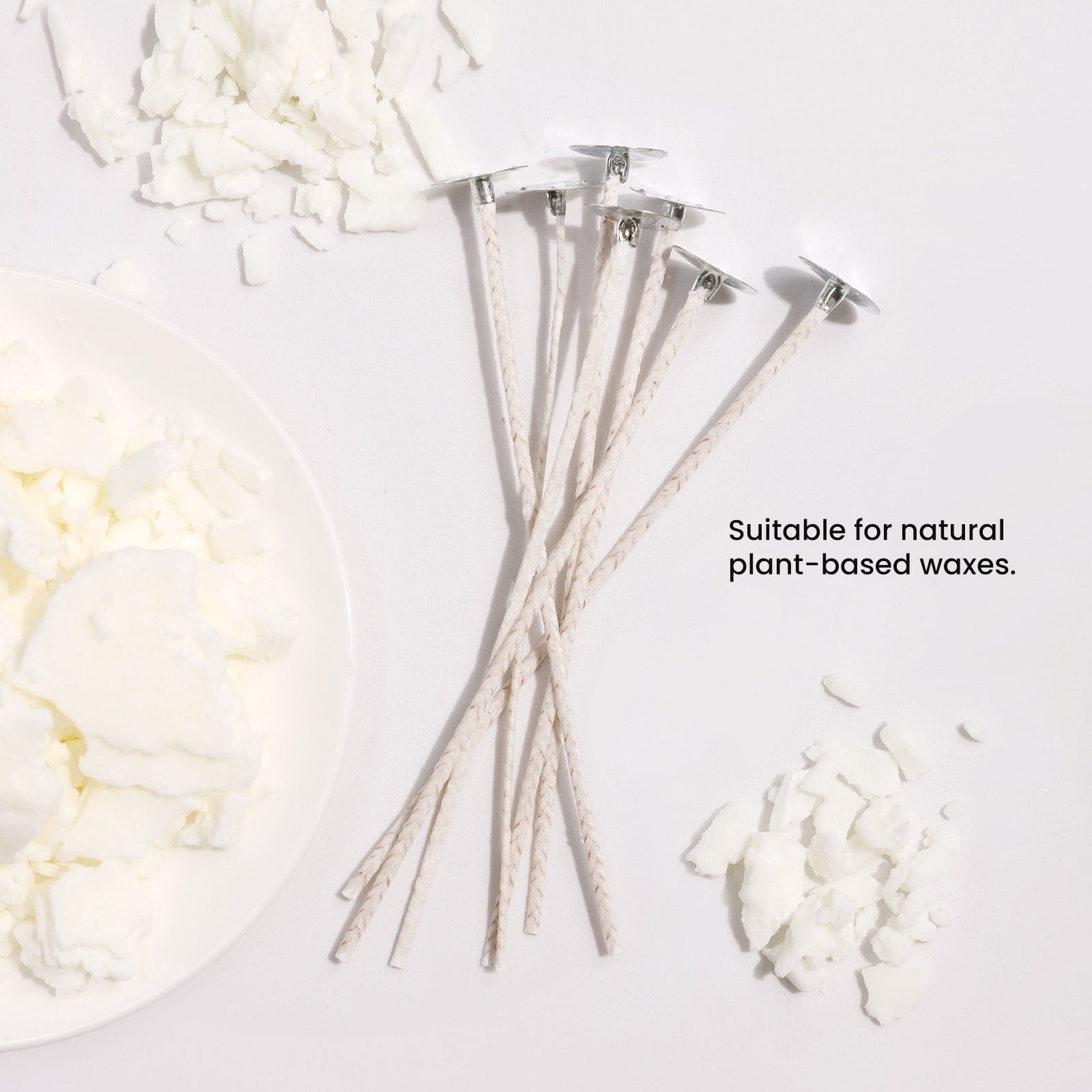 60 Ply Eco Candle Wick Pretabbed & Pre-Waxed