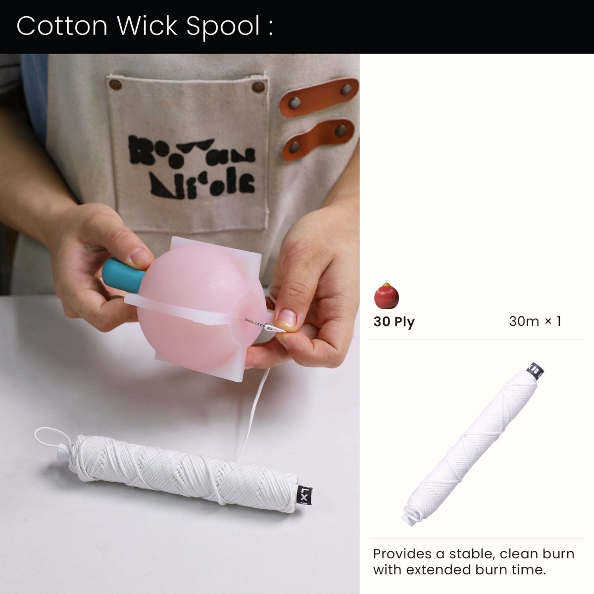 Elegant Stripes Christmas Bauble Candle Silicone Mold3D Candle MoldA0479