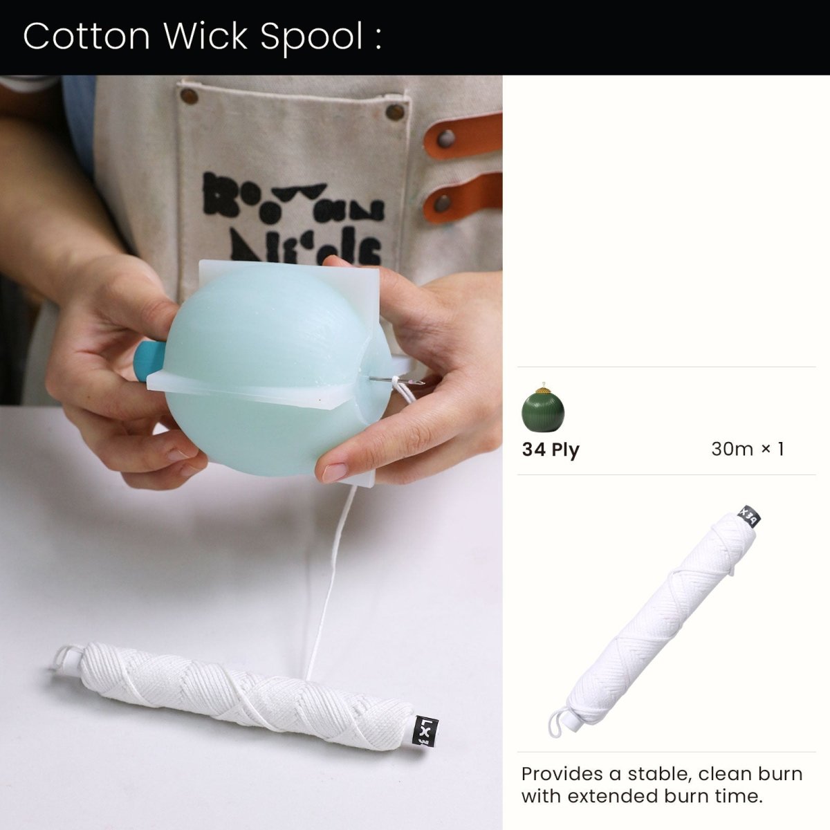 Elegant Stripes Christmas Bauble Candle Silicone Mold3D Candle MoldA0480