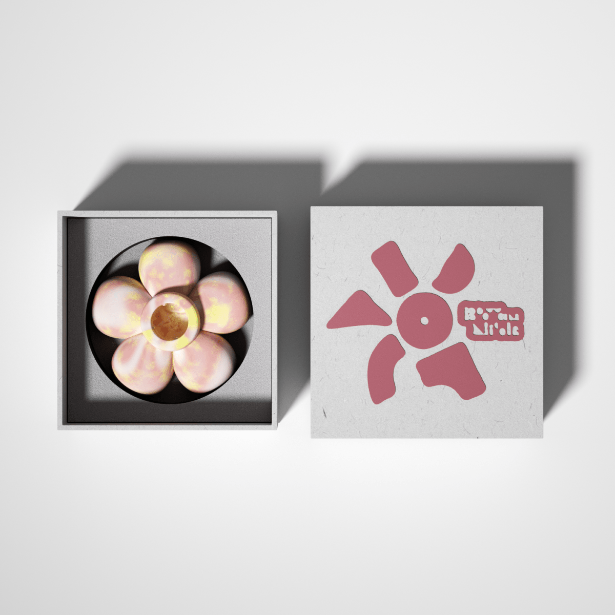 BLOSSOM Dream Candle Holder - Petal Pink & Soft LemonCandle HolderH0887-11