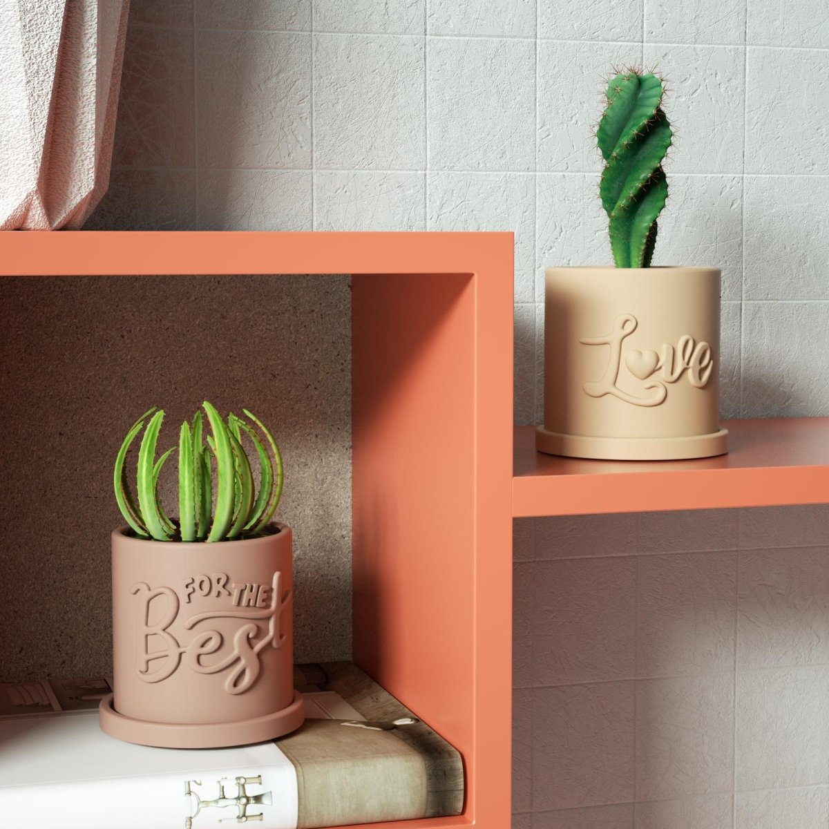 Let Love Grow - Blooming Love for Dad Plant Pot & Tray Silicone Mold CollectionPlant Pot MoldSH1185+SH0819+A0269