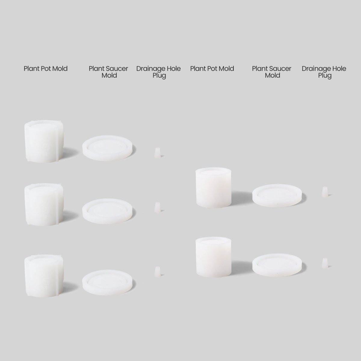 Let Love Grow - Blooming Love for Dad Plant Pot & Tray Silicone Mold CollectionPlant Pot MoldSH1185+SH0819+A0269