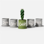 Let Love Grow - Blooming Love for Dad Plant Pot & Tray Silicone Mold CollectionPlant Pot MoldSH1185+SH0819+A0269