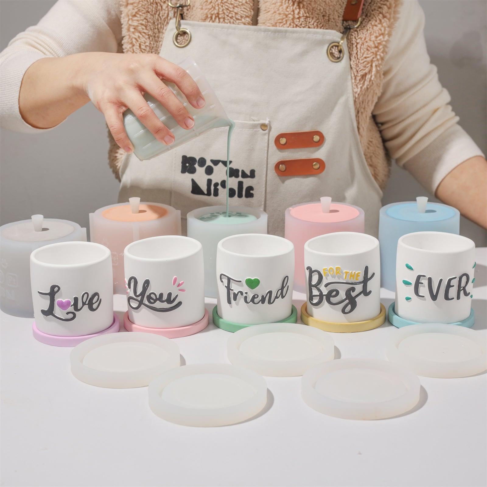 Create unique Let Love Grow Plant Pots with silicone molds-Boowan Nicole