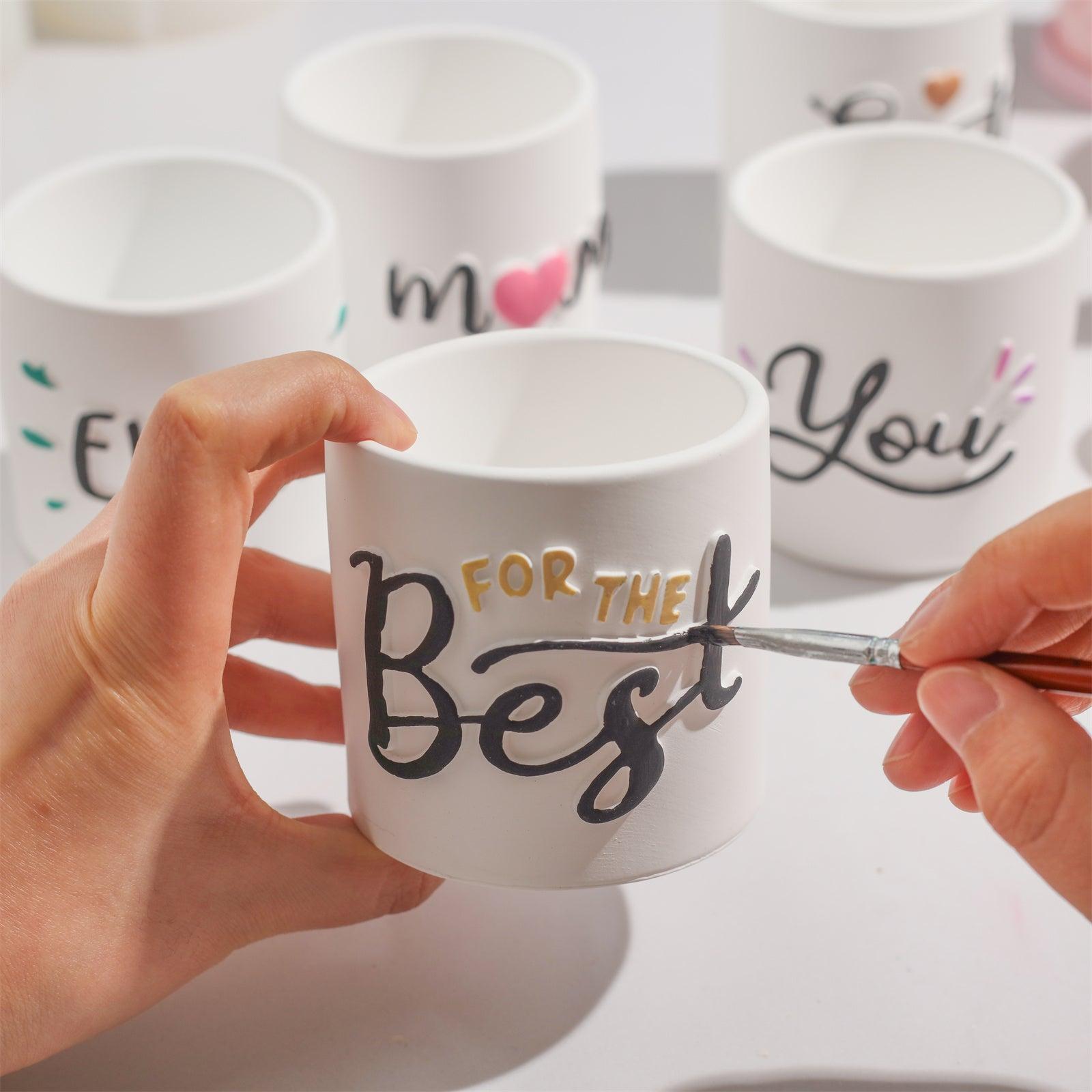 Hand-painted 'Best' lettering with black and gold paint-Boowan Nicole