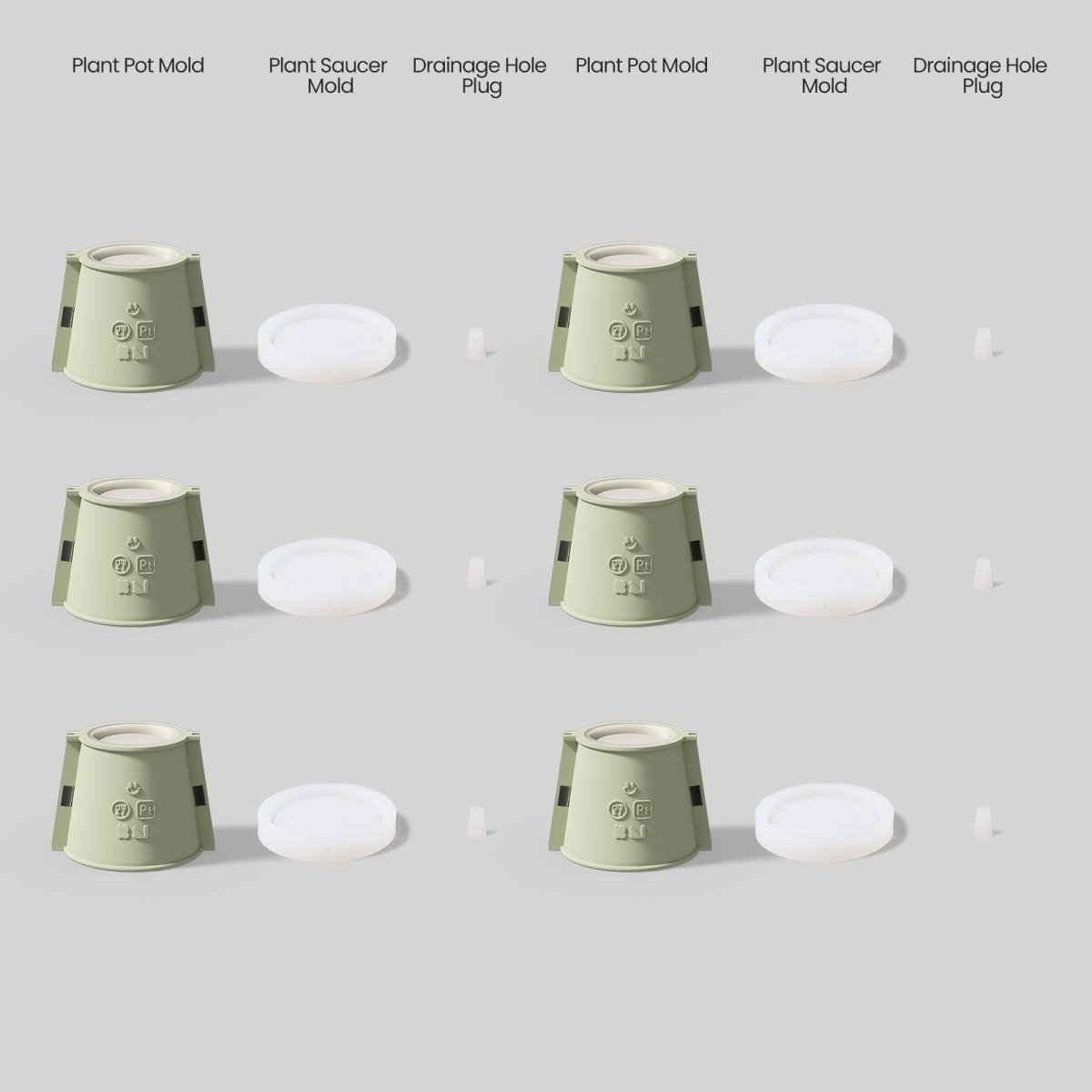 Words of Blessing Plant Pot Silicone Mold CollectionPlant Pot MoldSH1172+SH1178