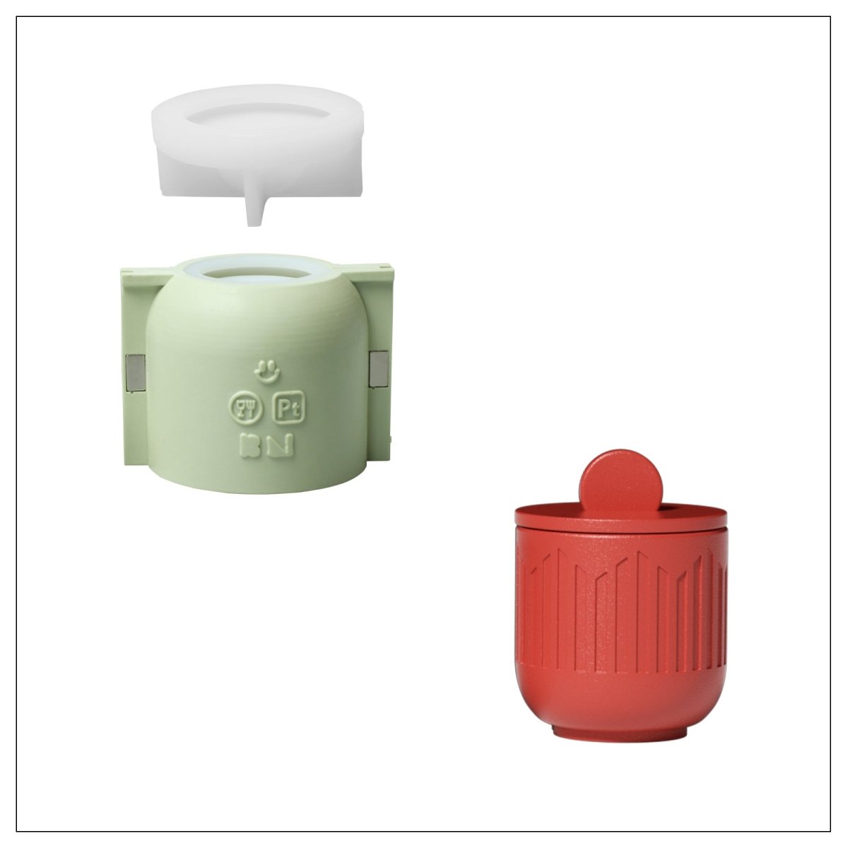 Flowing Twilight Candle Jar Candle Refill Silicone Mold CollectionCandle Jar MoldSH1273+SH1270