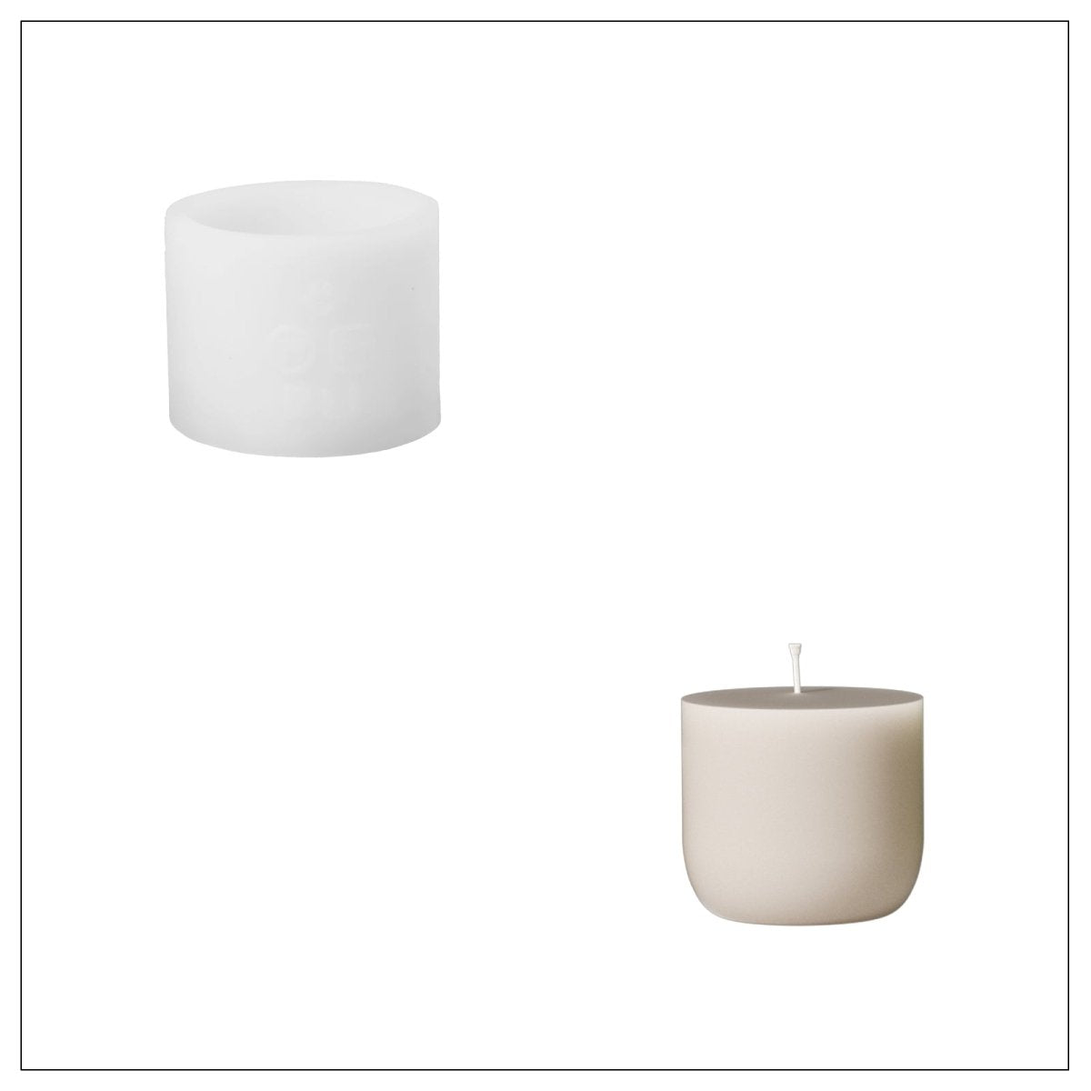 Flowing Twilight Candle Jar Candle Refill Silicone Mold CollectionCandle Jar MoldLZ0908