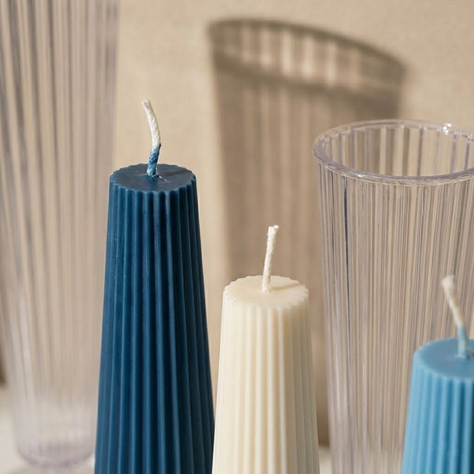 Fluted Spire Acrylic Candle Mold