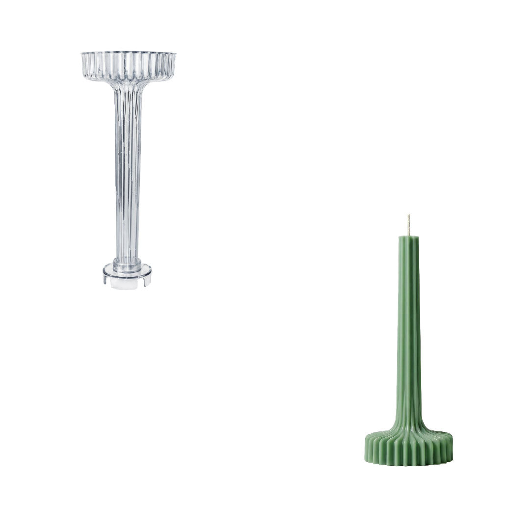 Fluted Pedestal Acrylic Candle Mold