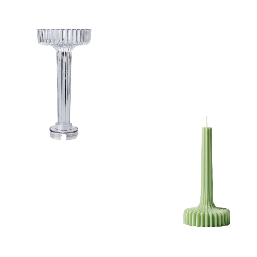 Fluted Pedestal Acrylic Candle Mold