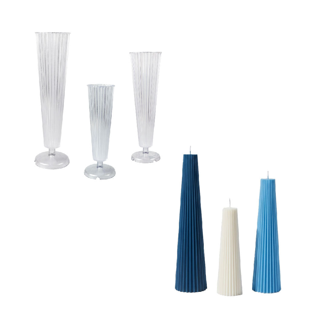 Fluted Spire Acrylic Candle Mold
