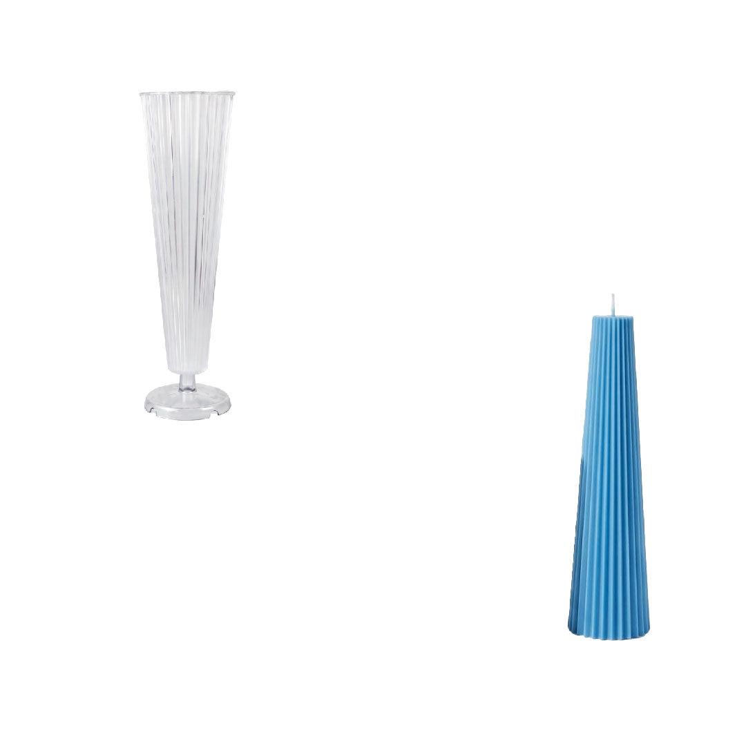 Fluted Spire Acrylic Candle Mold