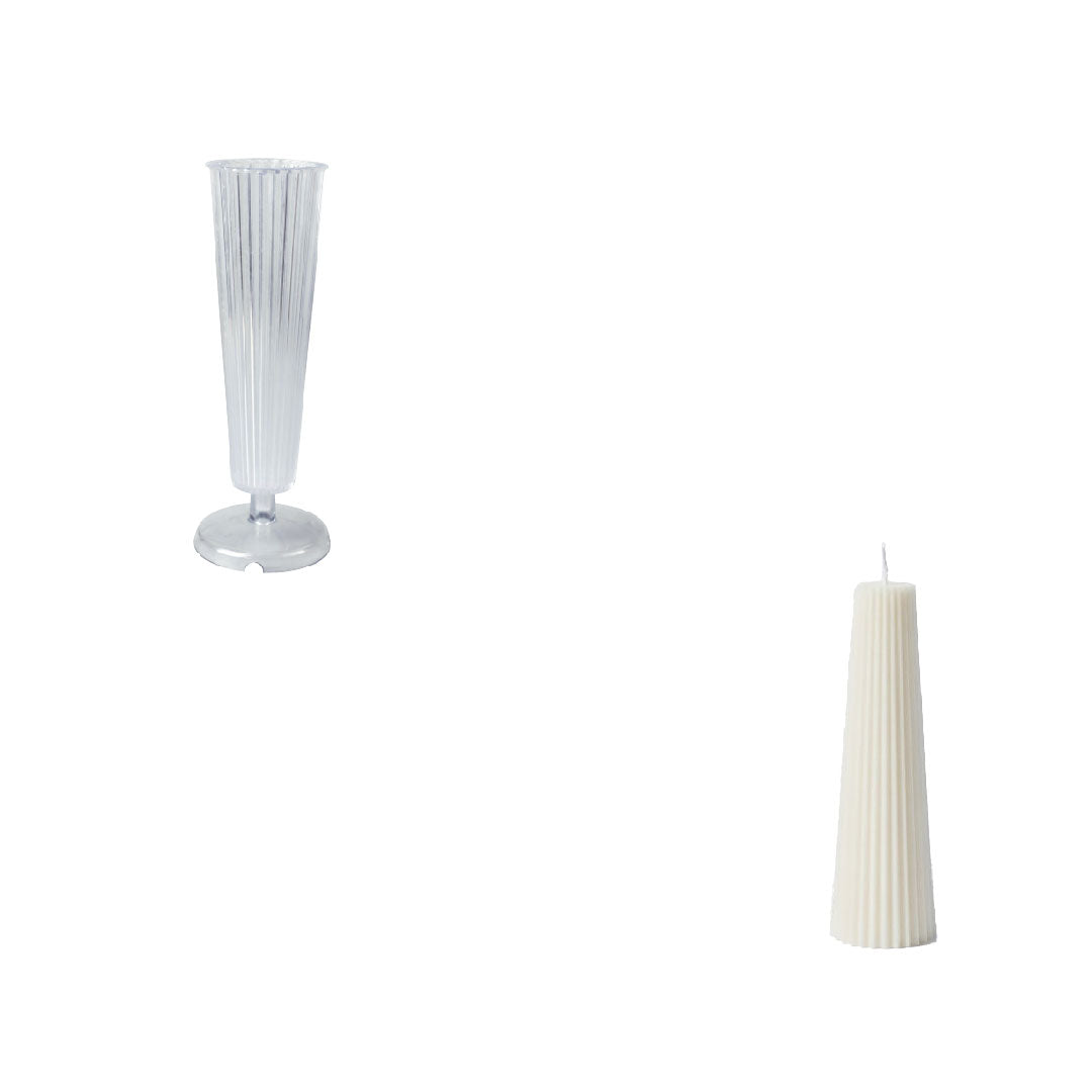 Fluted Spire Acrylic Candle Mold