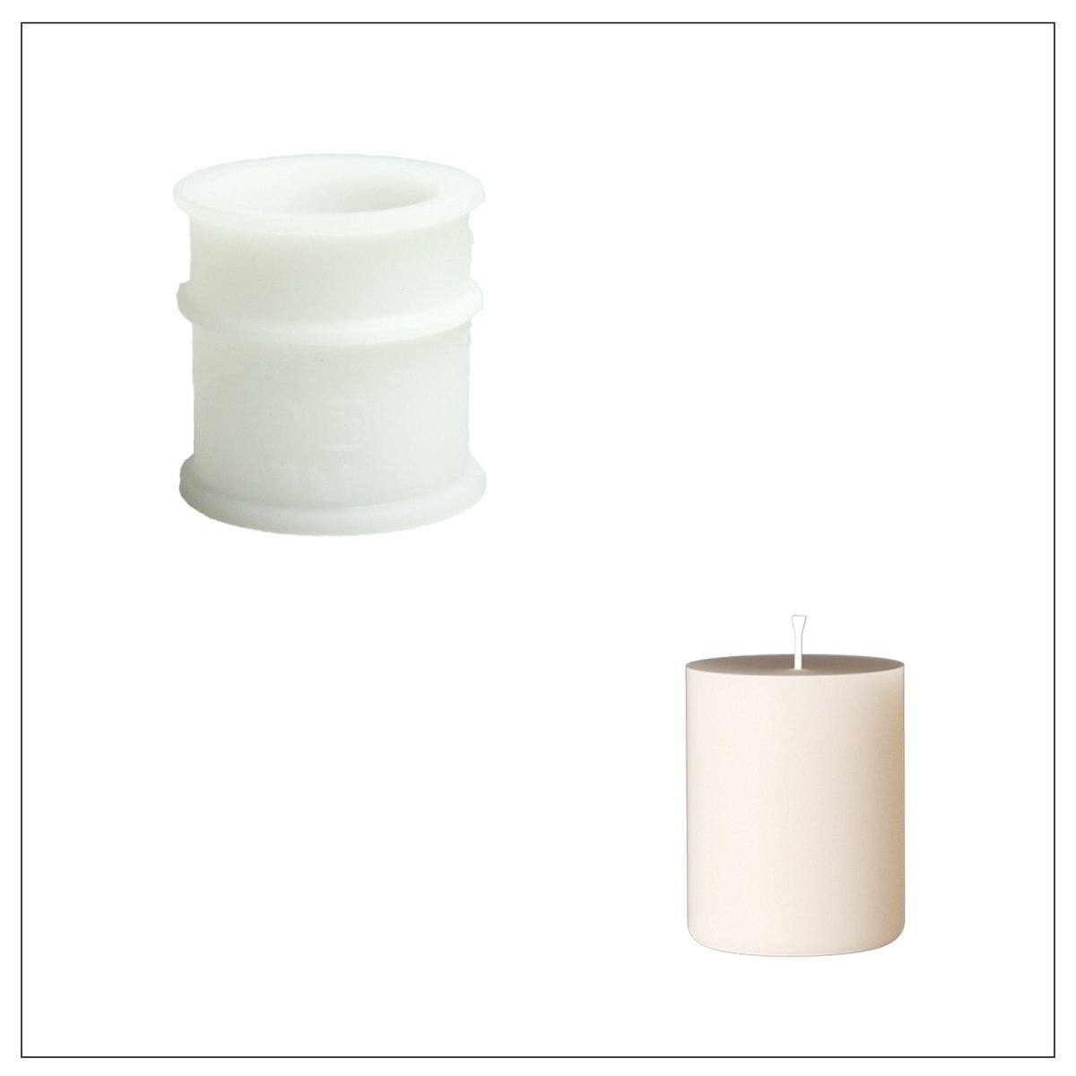 Forest Shroom Candle Jar & 6oz Candle Refill Silicone MoldCandle Jar MoldLZ0897