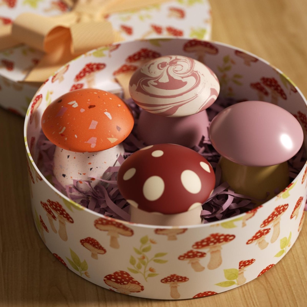 Forest Shroom Candle Jar & 6oz Candle Refill Silicone MoldCandle Jar MoldSH1245-1-2