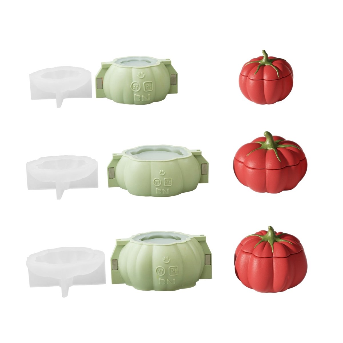 Tomato Candle Jar Silicone Mold Collection - Boowan Nicole