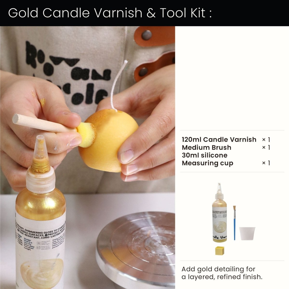 Frosted Charm Christmas Bauble Candle Silicone Mold3D Candle MoldST-32