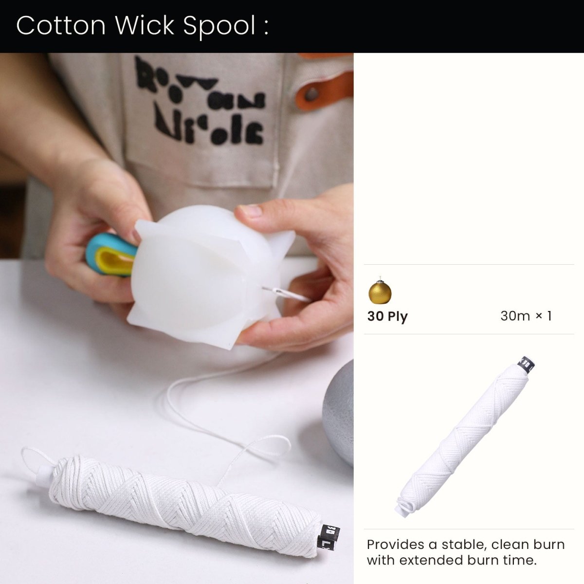 Frosted Charm Christmas Bauble Candle Silicone Mold3D Candle MoldA0479