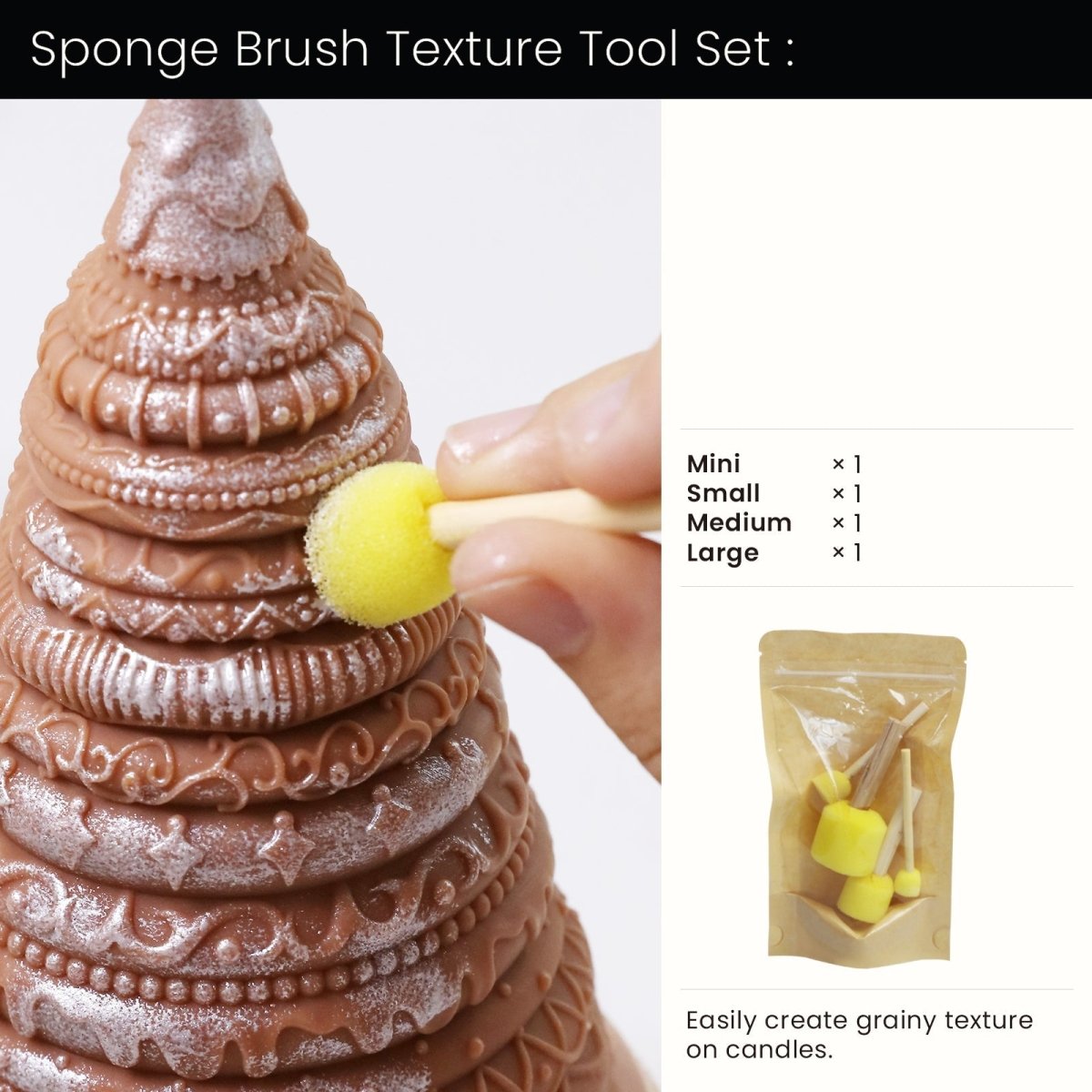 Sponge Brush Texture Tool SetST31
