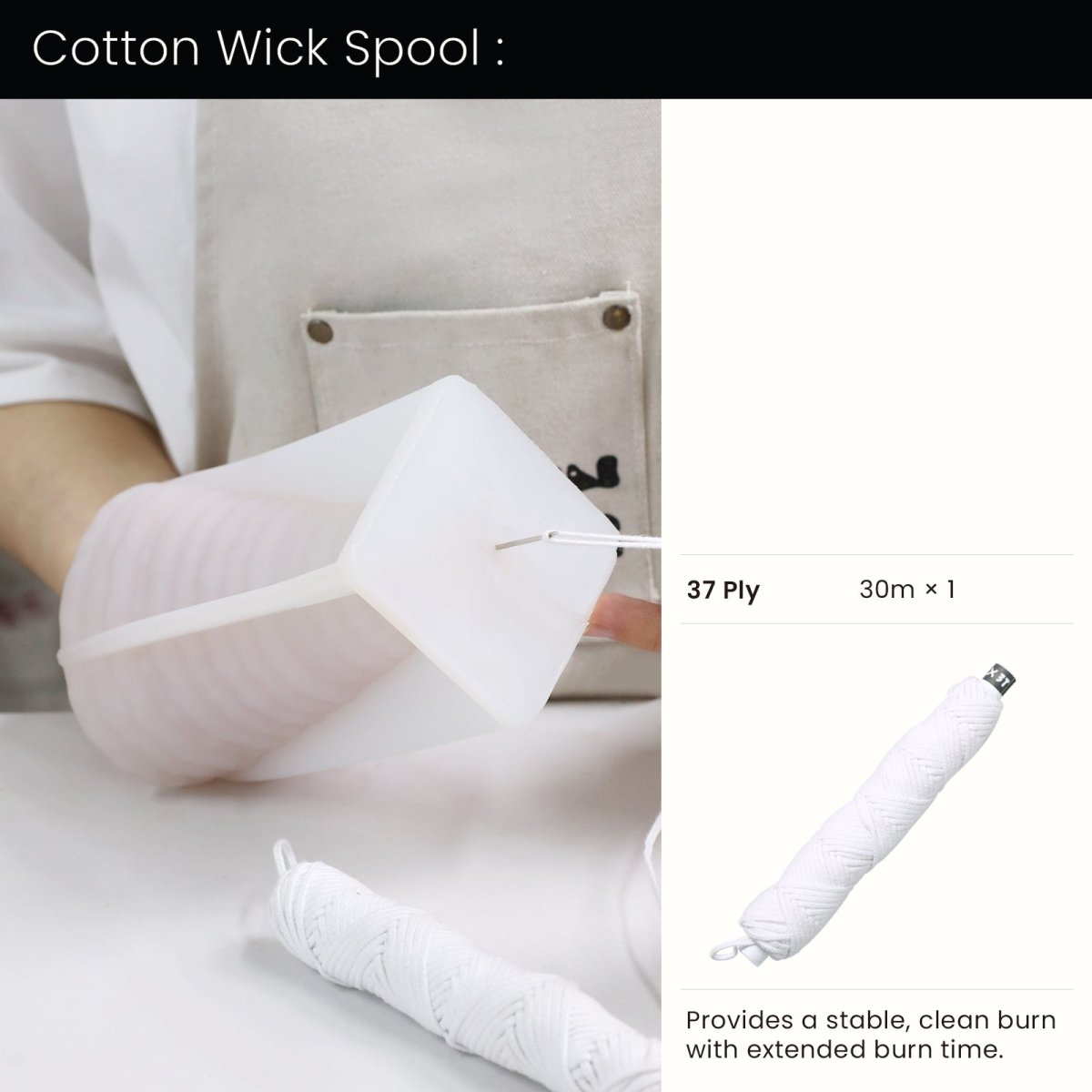 37 Ply Cotton WickA0481