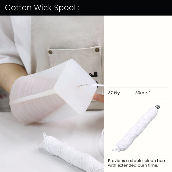 Mèche en coton à 37 brins