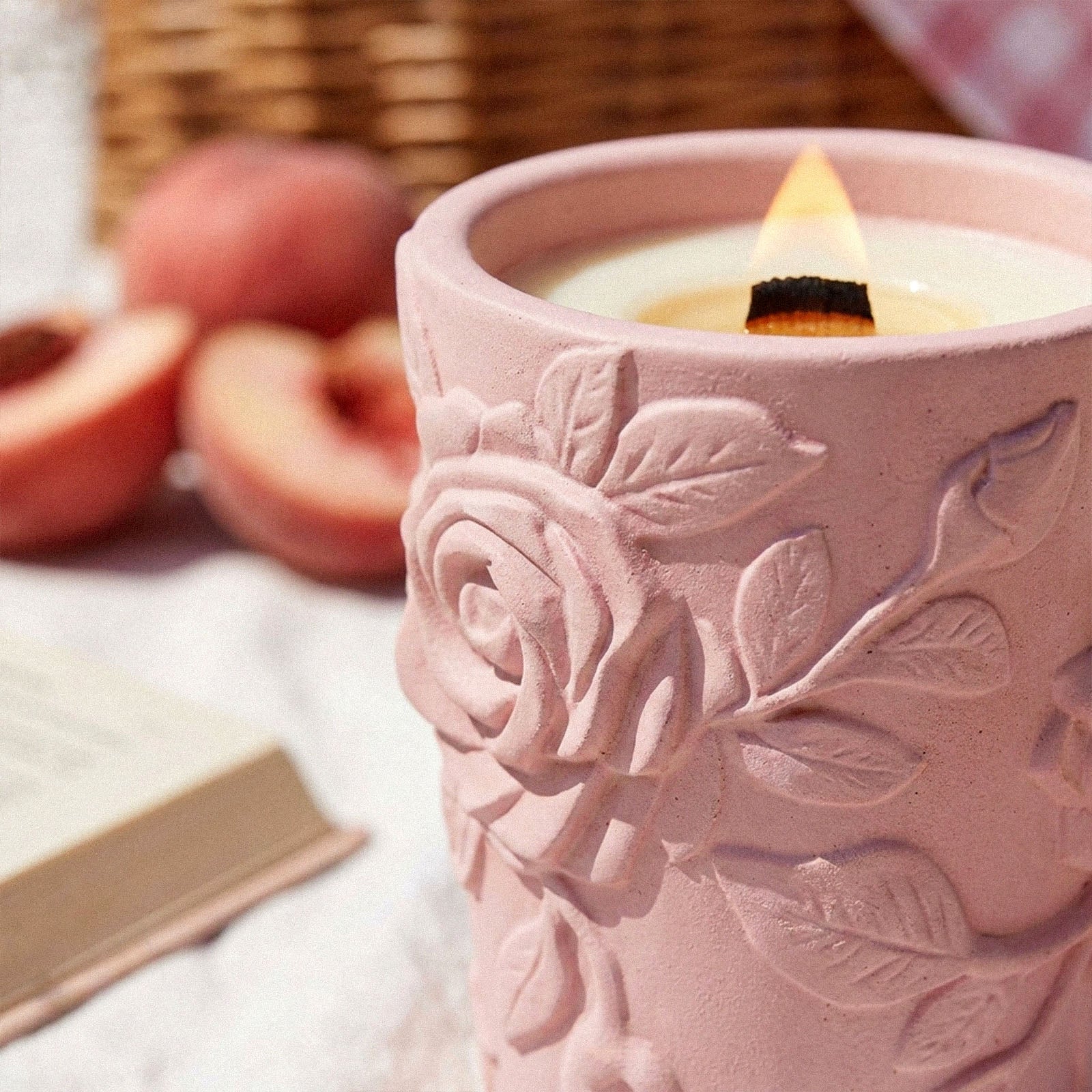 Garden of Roses Candle Jar Silicone Mold Collection