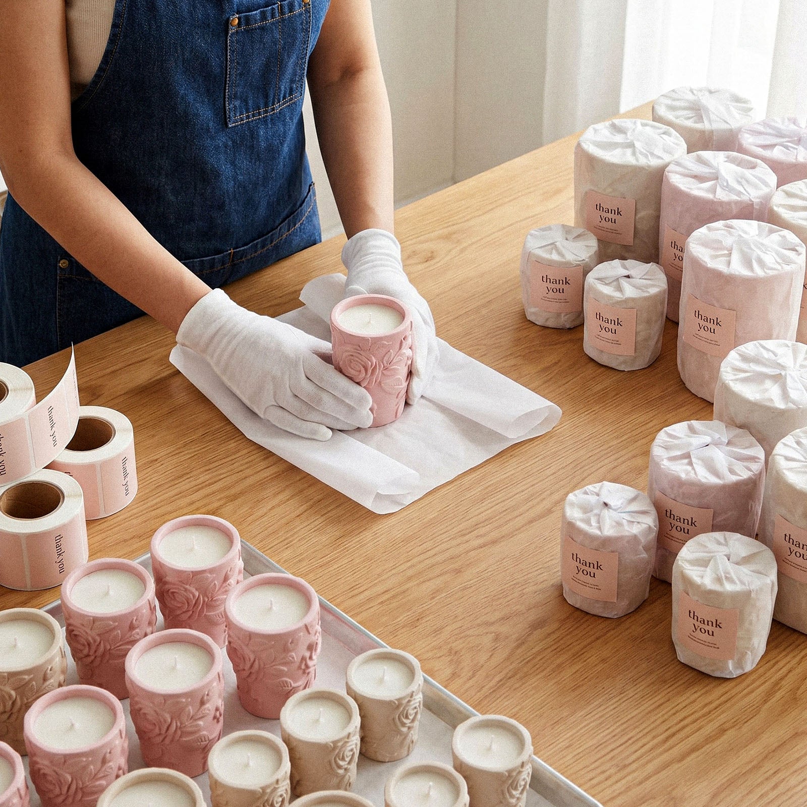 Garden of Roses Candle Jar Silicone Mold Collection