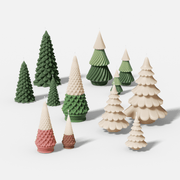 Gently Used Christmas Tree Candle Silicone MoldGently Used MoldLZ0649-1 - Used