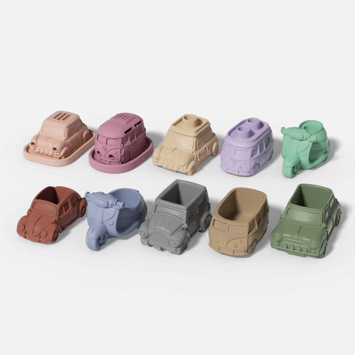 Gently Used Retro Ride Silicone Mold CollectionGently Used MoldLZ0614-Used