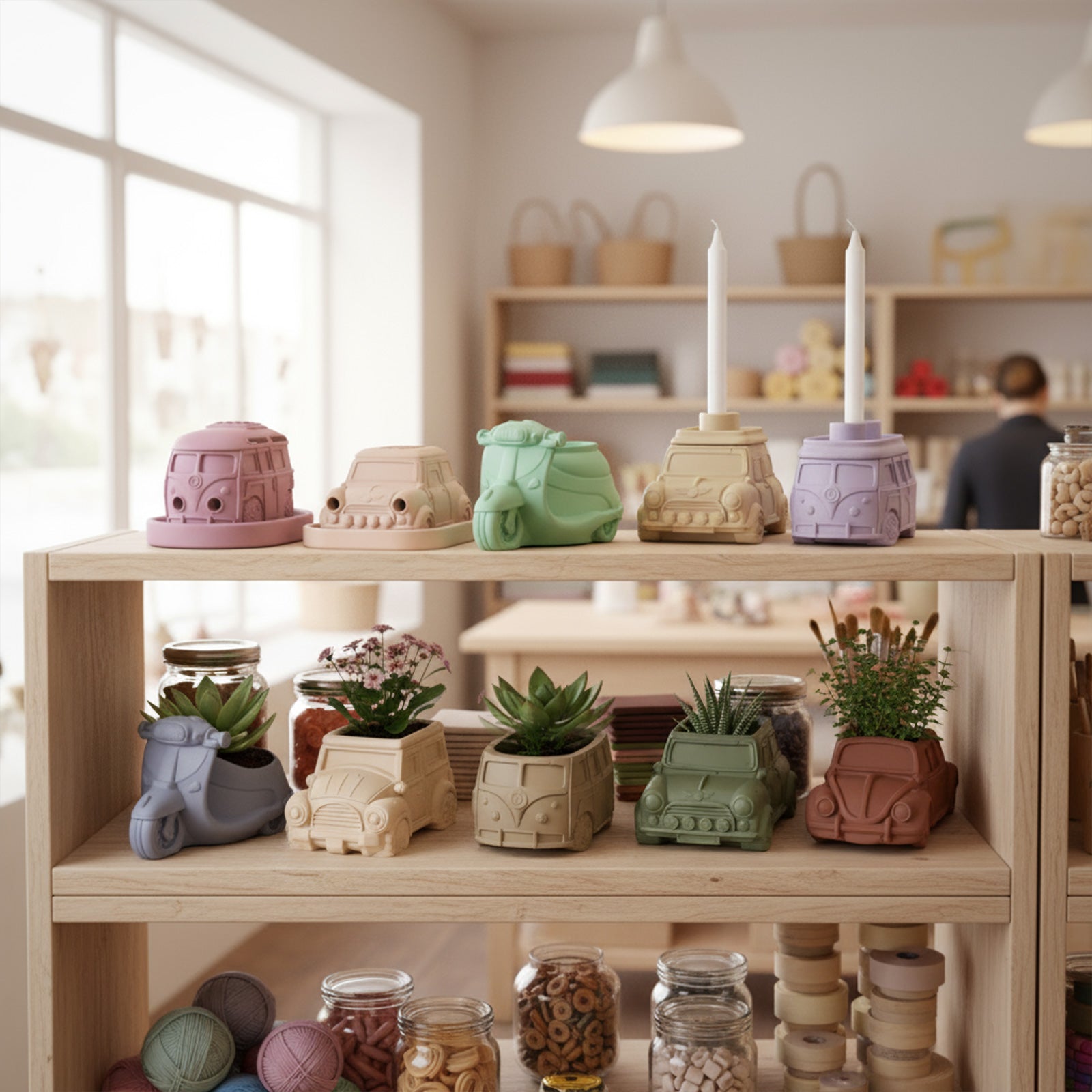 やさしく使われたレトロライドシリコンモールドコレクション