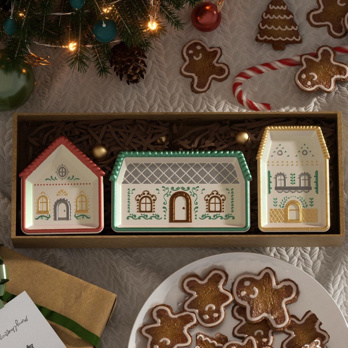 Gingerbread Cottage Tray Silicone Mold CollectionTray MoldSH1318