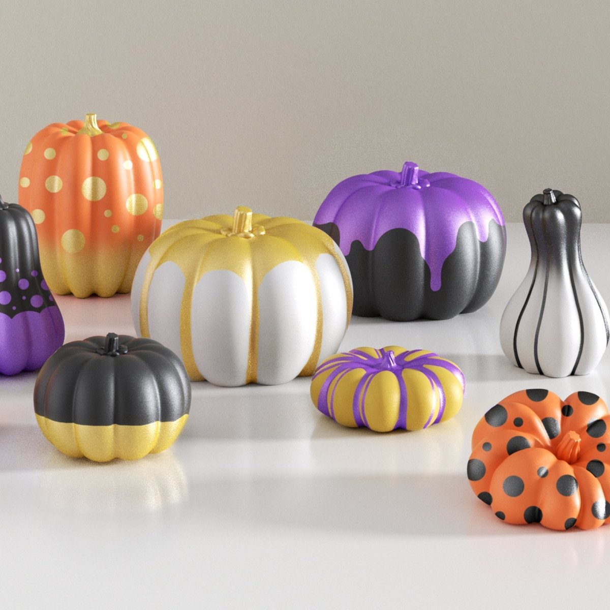 Glitter Colorable Acrylic Gloss Sealer Varnish with Mica Powder Kit - 4 of Halloween ColorsCraft ToolsST-29