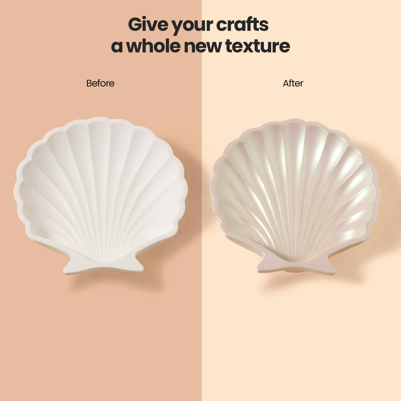 Glitter Colorable Acrylic Gloss Sealer Varnish with  Mica Powder Kit-4 of Pearlescent Whites