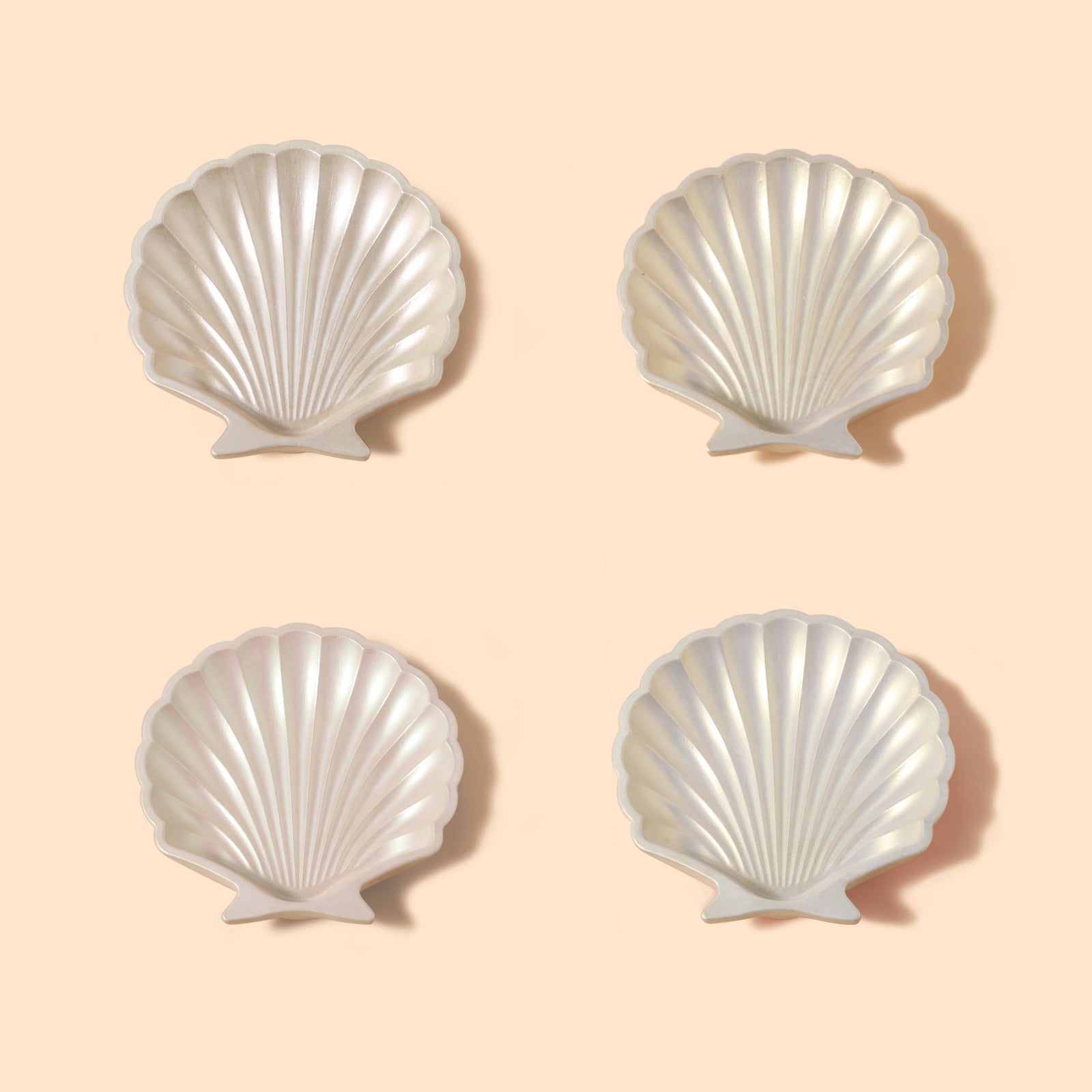 Glitter Colorable Acrylic Gloss Sealer Varnish with  Mica Powder Kit-4 of Pearlescent Whites