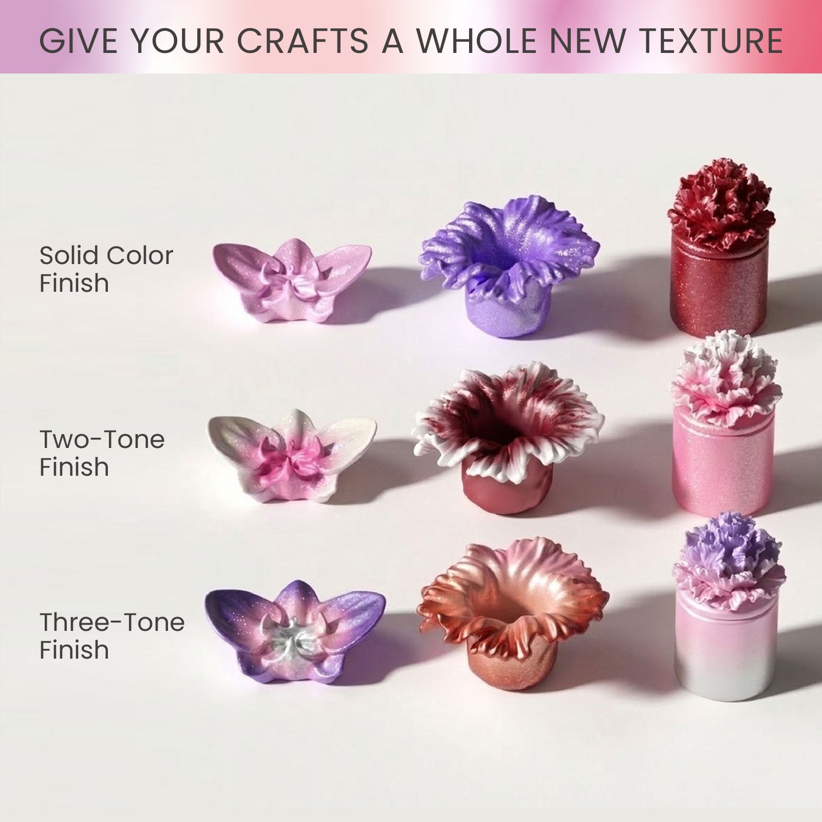 Glitter Colorable Acrylic Gloss Sealer Varnish with Mica Powder Kit- 6 of Romantic Colors - product detail 8