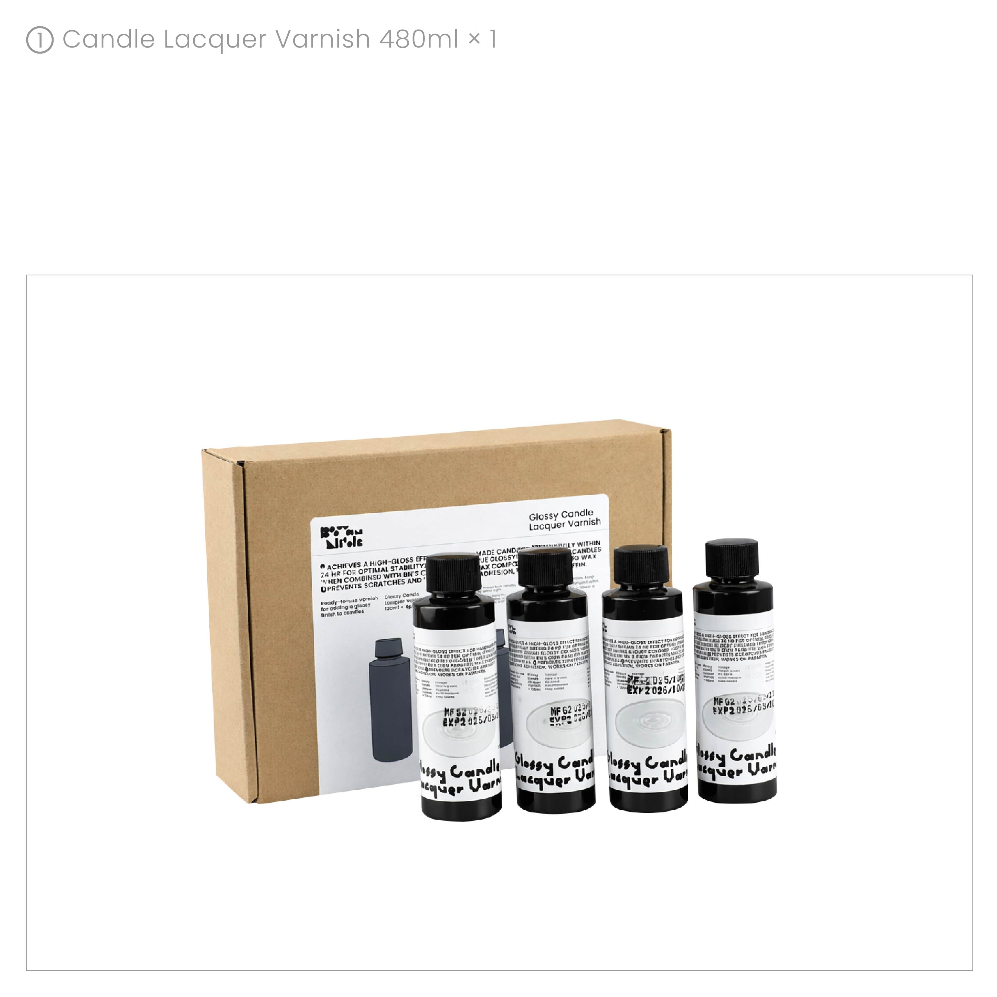 Verniz Brilhante para Velas à Base de Água