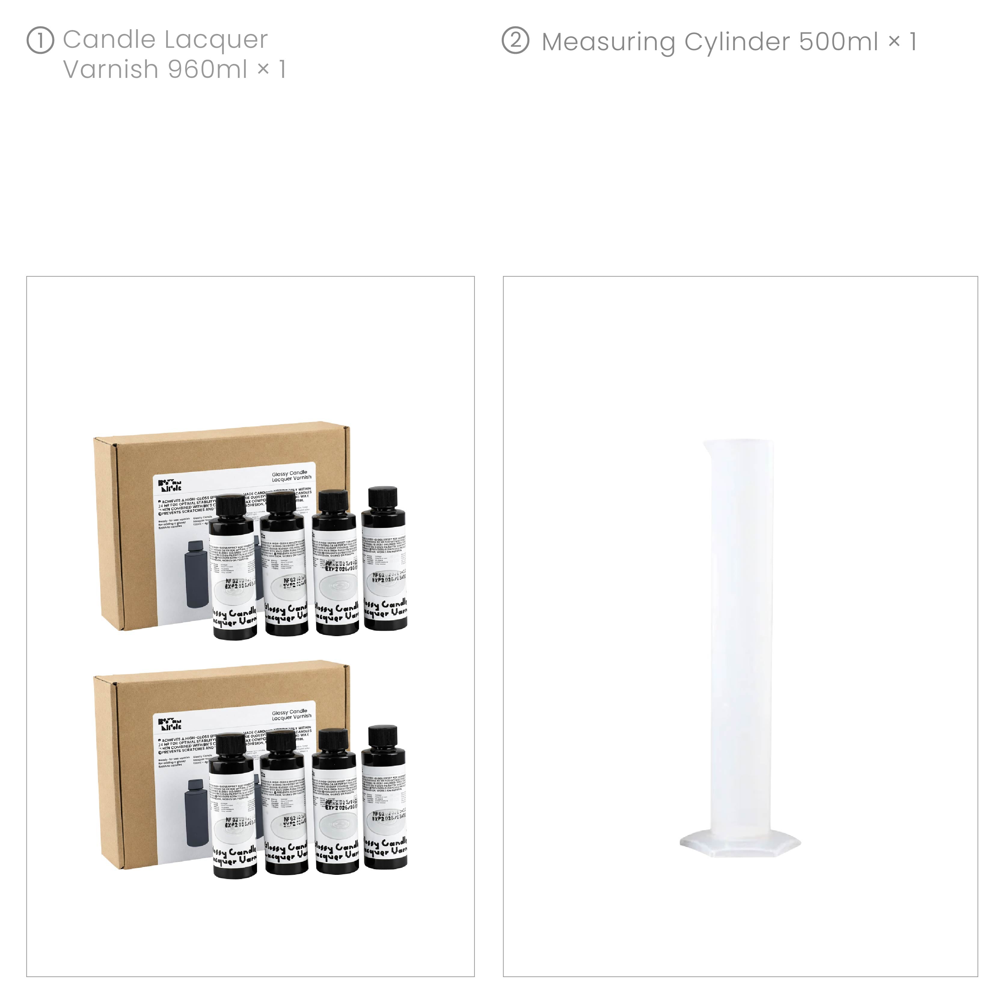 Verniz Brilhante para Velas à Base de Água