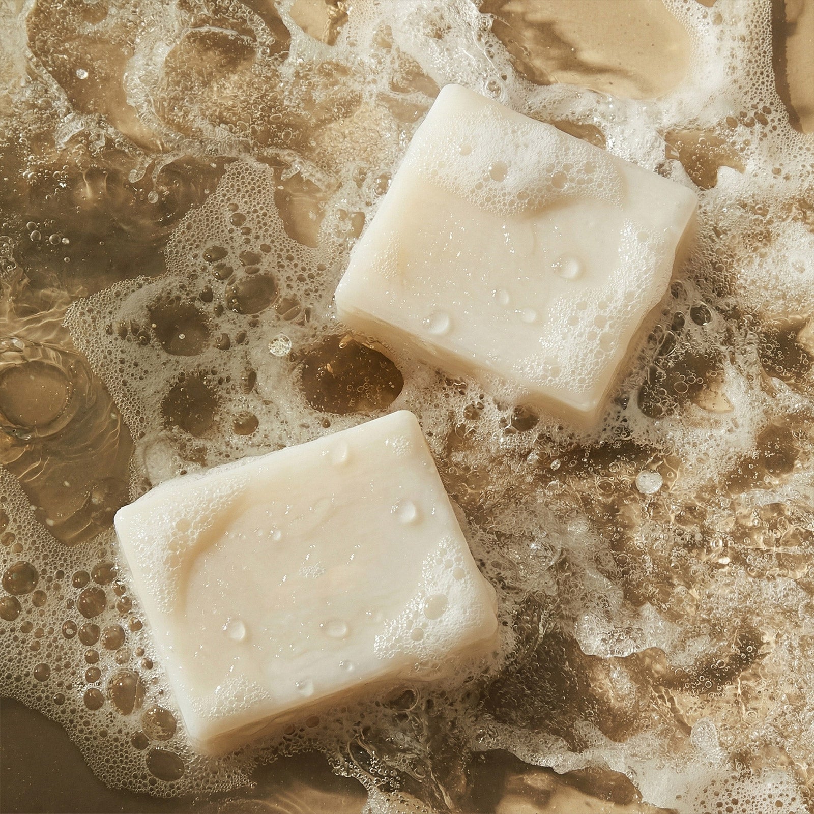 Goat Milk Soap Bars in Bubbly Water - Refreshing Cleansing Visual - Boowan Nicole