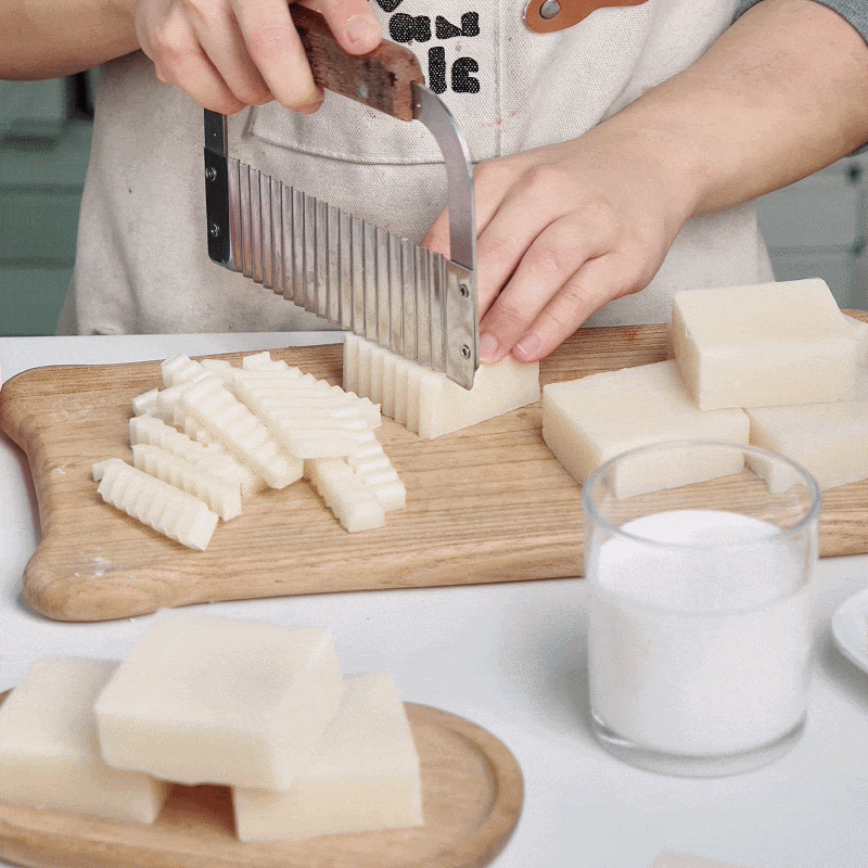 Goat Milk Soap Bar making and finished process display - Boowan Nicole
