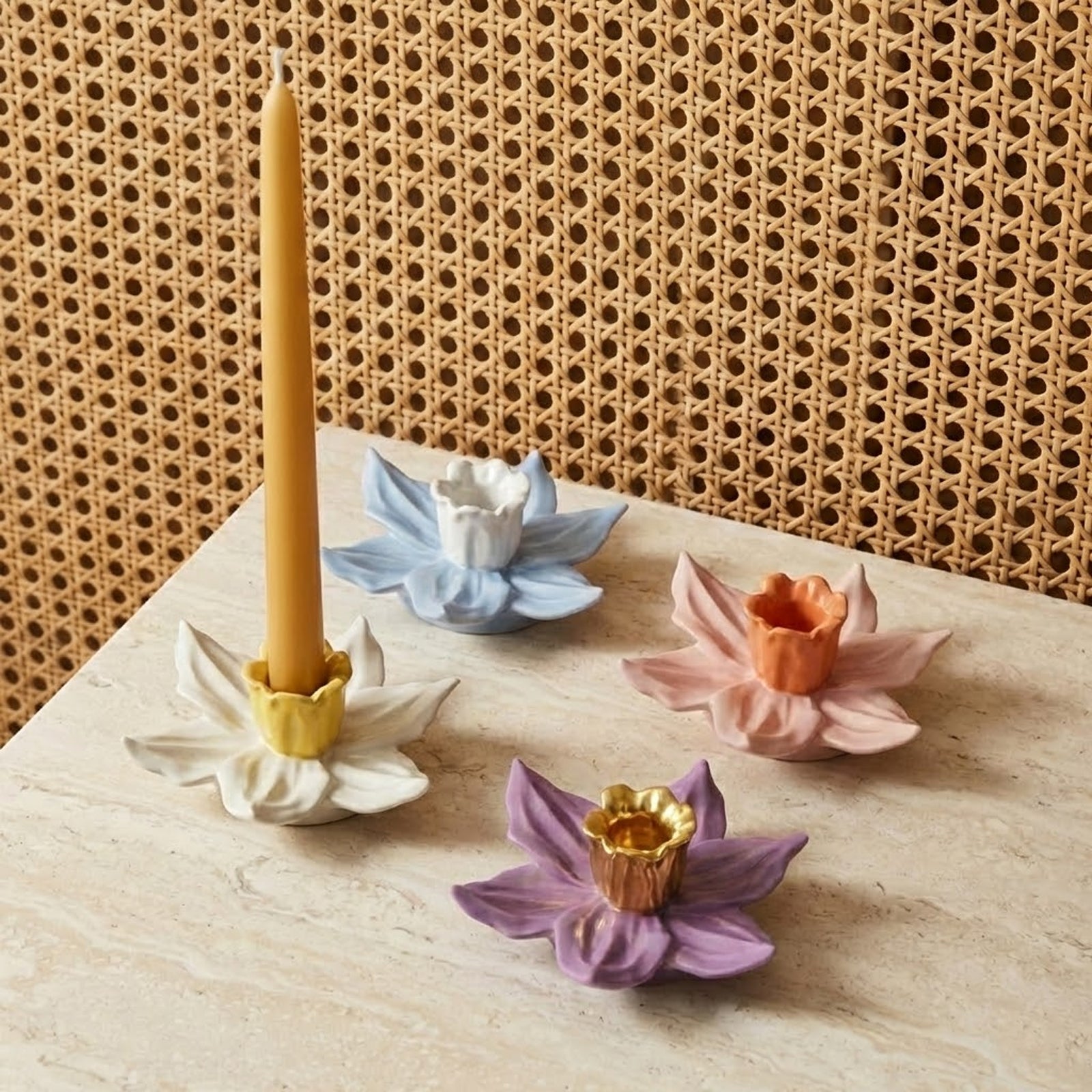 Graceful Daffodil Candle Holder Silicone Mold