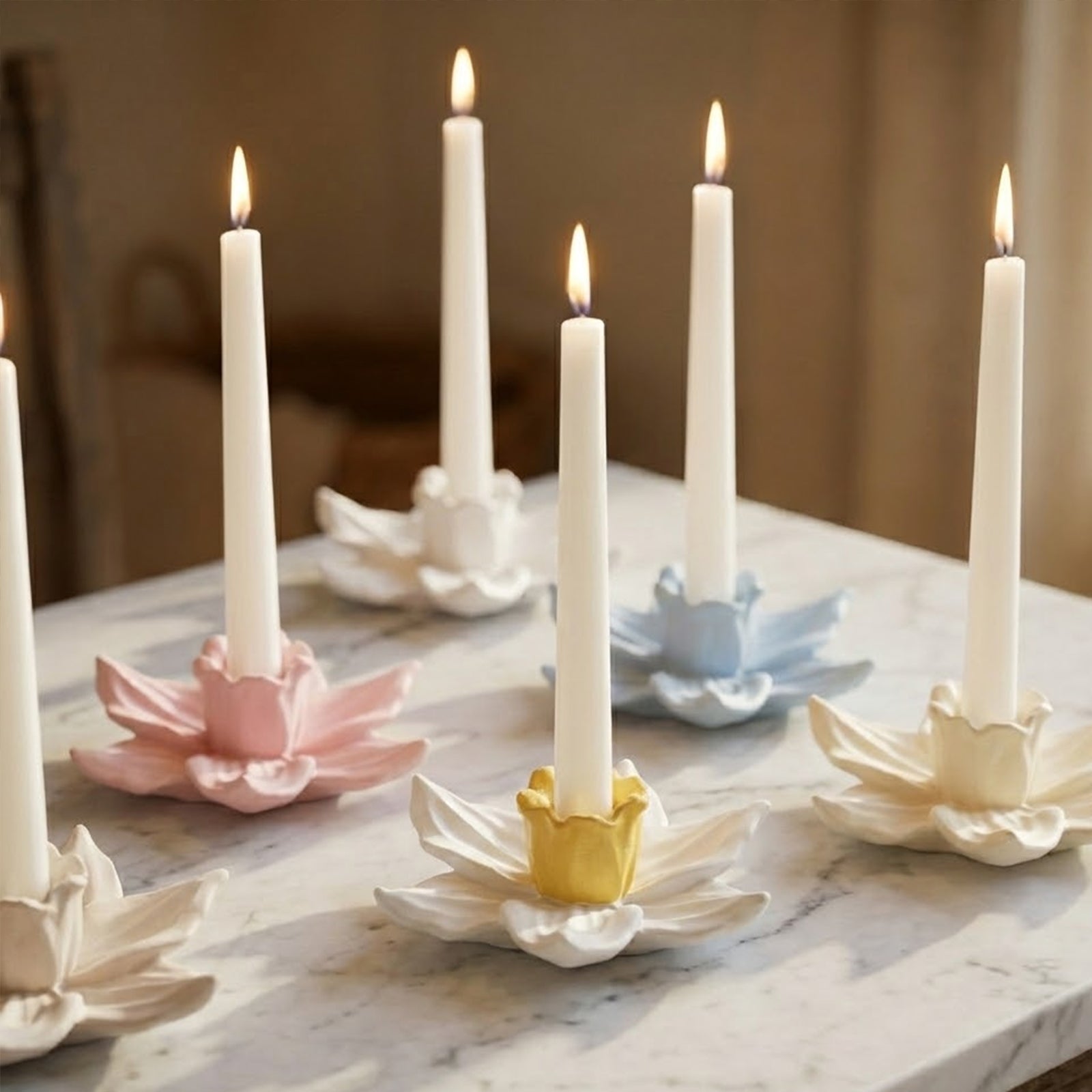 Graceful Daffodil Candle Holder Silicone Mold - Candle Holder Mold