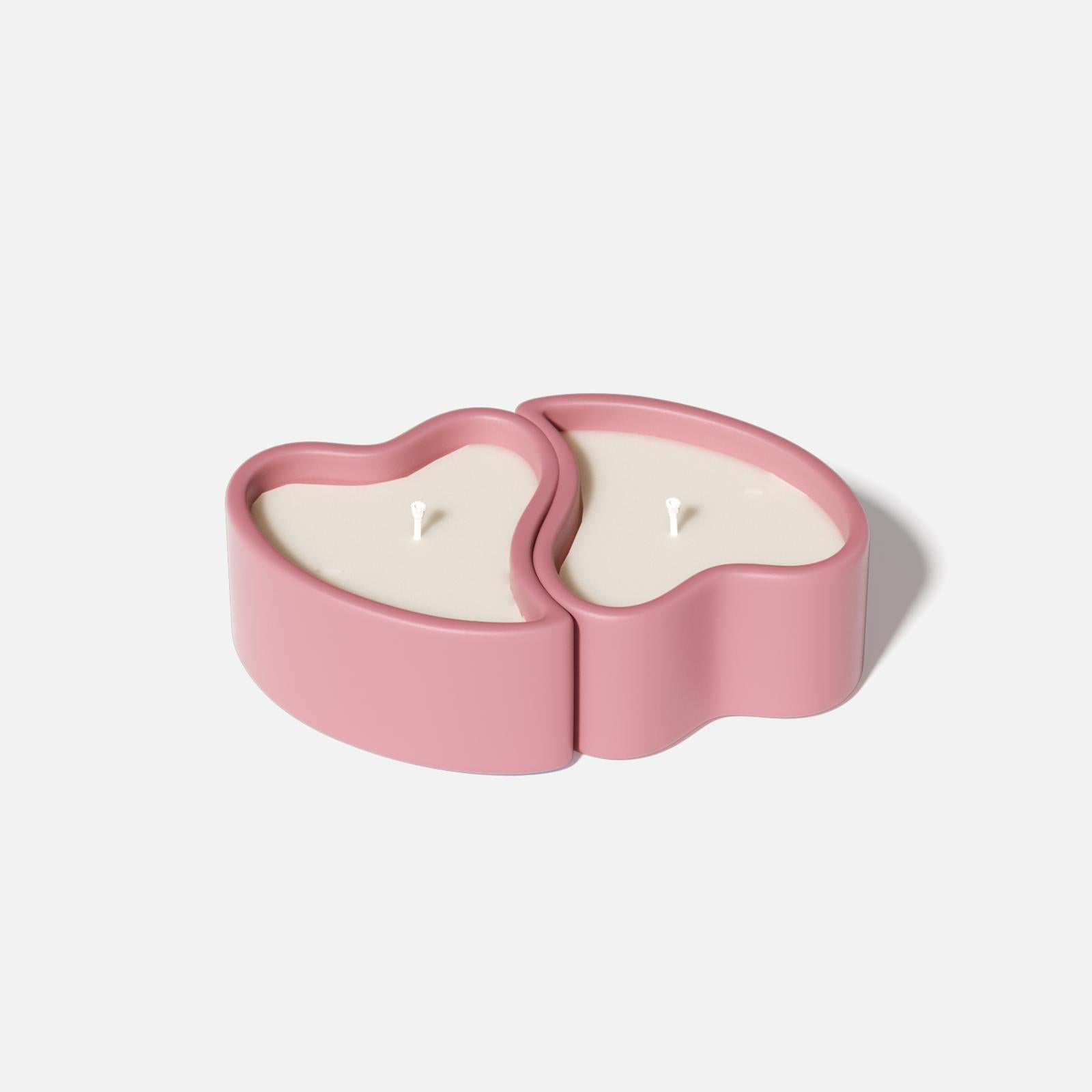 Силиконовая форма для свечи в банке "Вечный поцелуй сердец"