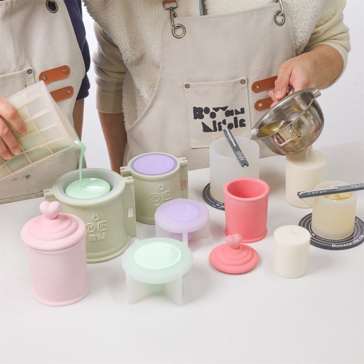 Sweetheart Sundae Candle Jar Silicone Mold & Candle Refill Silicone MoldCandle Jar MoldSH1158-1-2