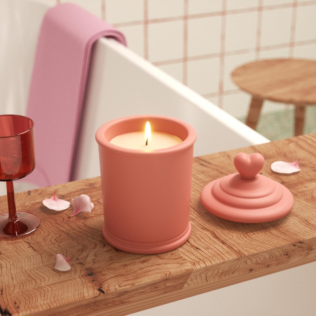 Sweetheart Sundae Candle Jar Silicone Mold & Candle Refill Silicone MoldCandle Jar MoldSH1158-1-2