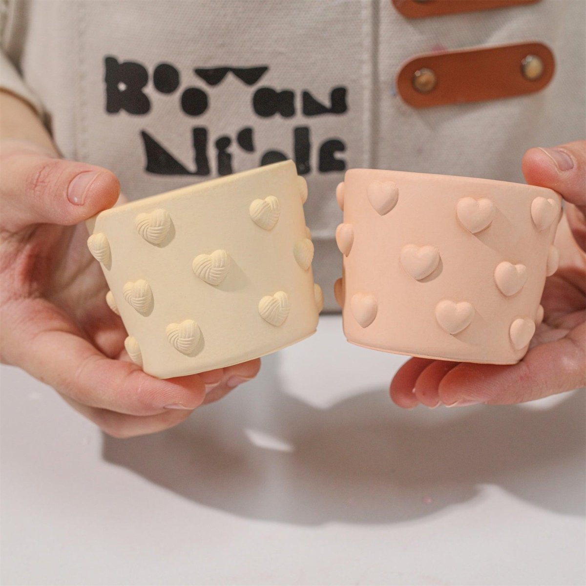 3.5oz Dreamy Bubble Hearts Candle Jar Silicone MoldCandle Jar MoldSH1163