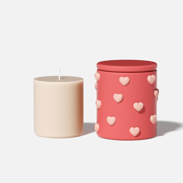 7oz Embrace of Love Heart Candle Jar Silicone with Candle Refill Mold