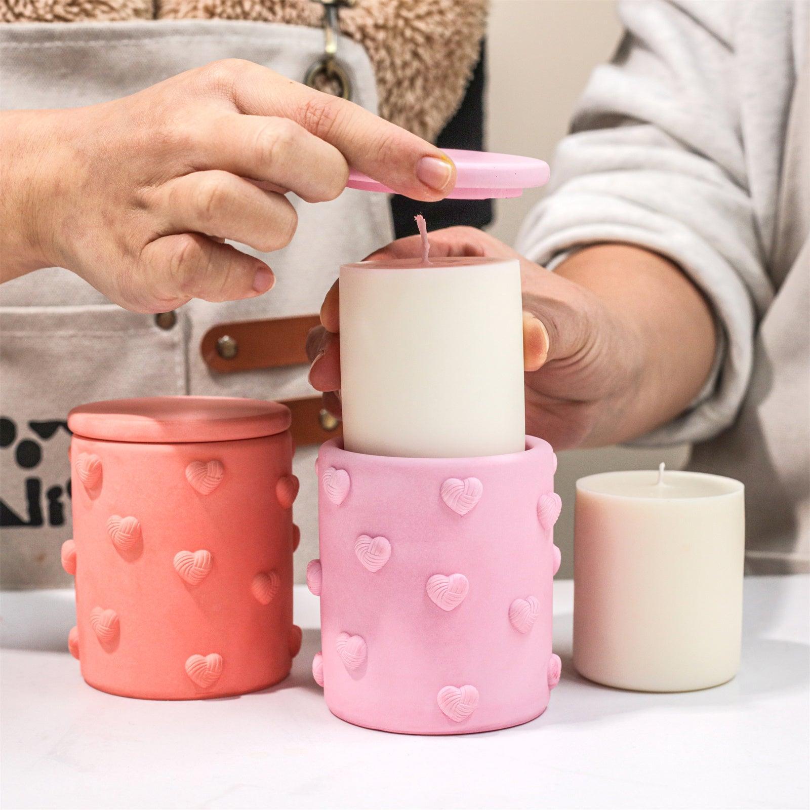 7oz Свеча в банке "Объятия любви" с силиконовой формой для свечи и сменной свечой