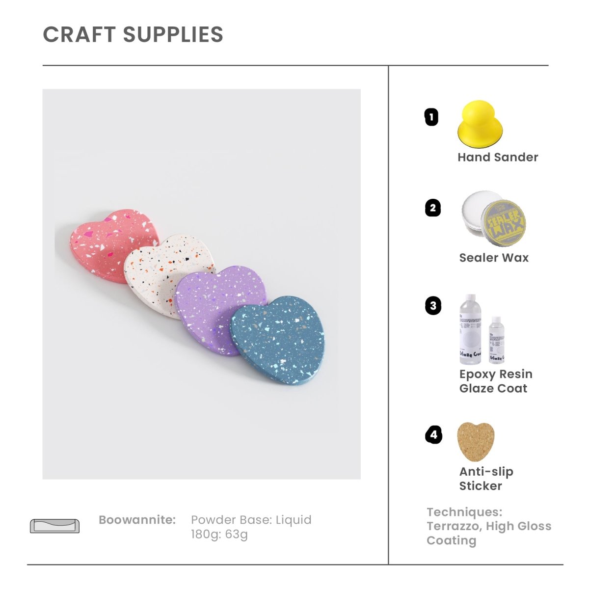 Bubbly Heart Coaster Silicone MoldCoaster MoldSH1203